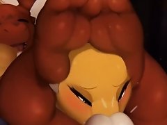 Digimon Renamon Gives Amazing Blowjob