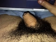 Long jerk off flaccid cock try to cum soft